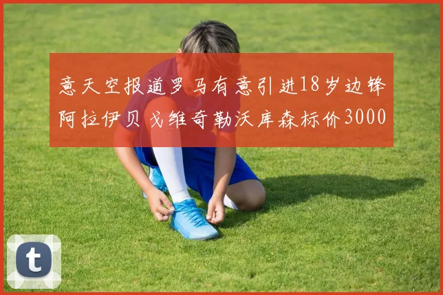 意天空报道罗马有意引进18岁边锋阿拉伊贝戈维奇勒沃库森标价3000万欧元